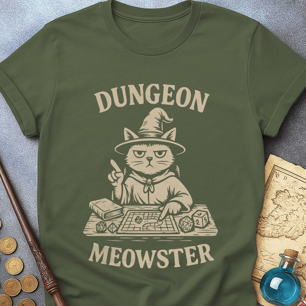 Dungeon Meowster Cat T-Shirt