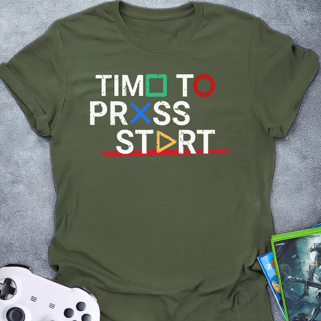 Time To Press Start T-Shirt