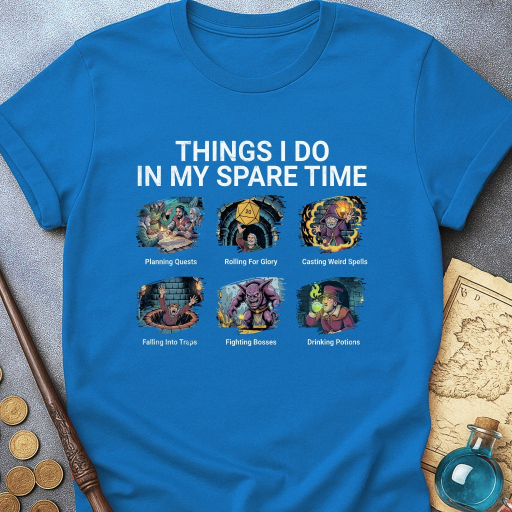 Things I Do In My Spare Time TRPG T-Shirt