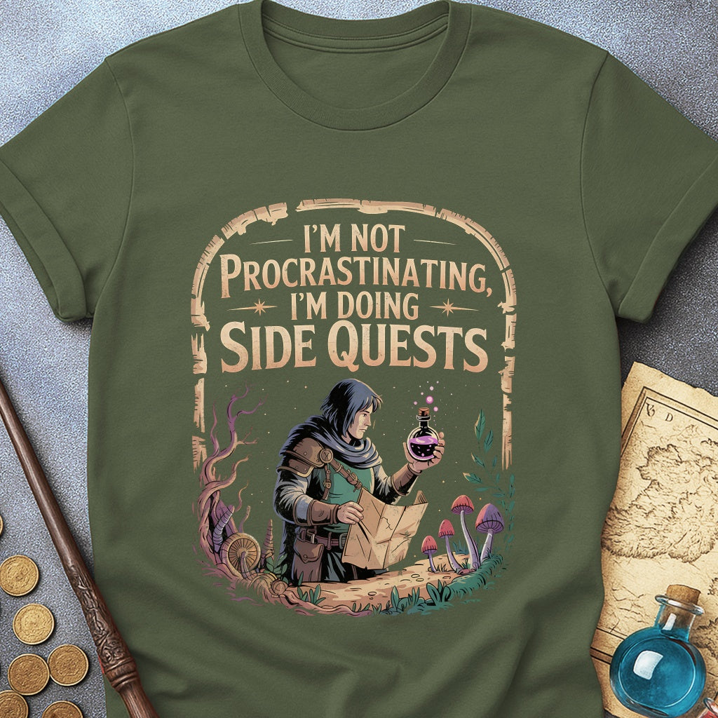 I'm Doing Side Quests Forest T-Shirt