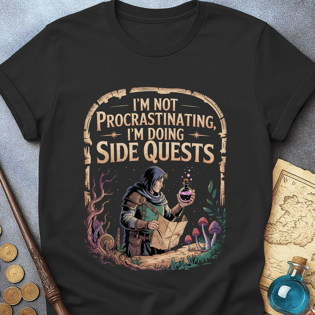 I'm Doing Side Quests Forest T-Shirt